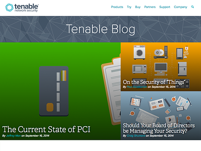 Tenable Blog Redesign blog network security tenable network security