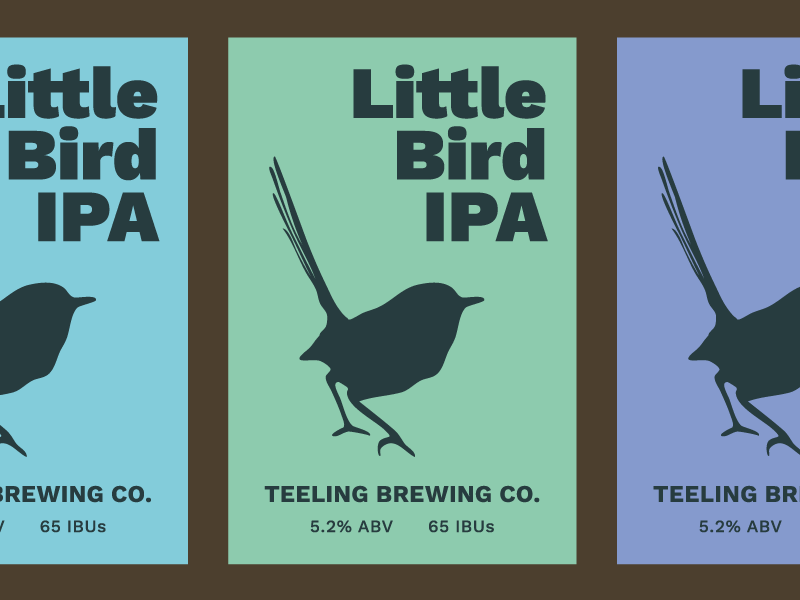 Little Bird IPA beer label beer beer label ipa work sans