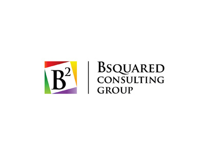 B2 Squared Logo branding bussines consulting logo