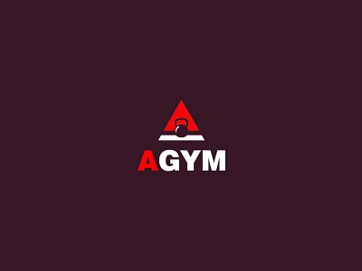 A Gym Logo branding dumble fitness gym icon logo minimal physical simple