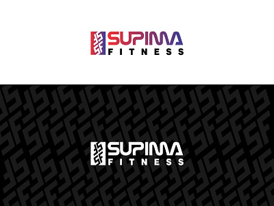 Supima Fitness branding company fitness industries logo logodesainer logogram monogram