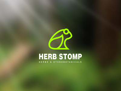 Herb Stomp Logo company herb logo logodesainer logogram medical minimal monogram monoline physical stomp