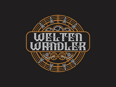 Welten wandler branding bussines company logo logodesainer logogram monogram retro sketch steampunk