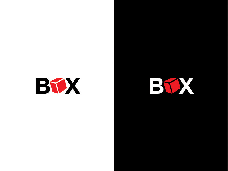 Box Logo bisnis perusahaan sederhana minimal logodesainer monogram logogram logo