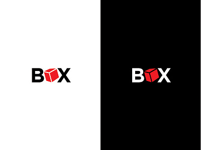 Box Logo bisnis logo logodesainer logogram minimal monogram perusahaan sederhana
