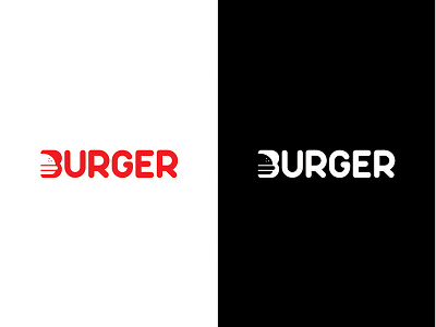 Burger Logo branding burger burger logo logo logodesainer logogram minimal monogram negative space