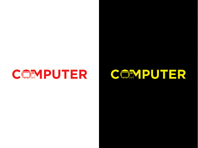 Computer Logo company computers industri logo logodesainer logogram merek minimal monogram negative space negtive space perusahaan simple