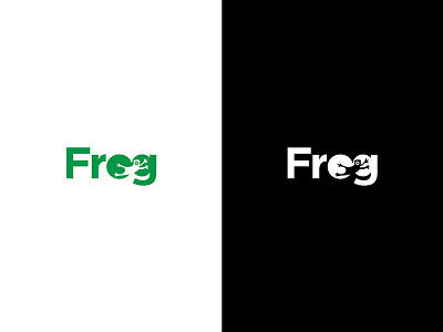 Frog Logo Negative Space