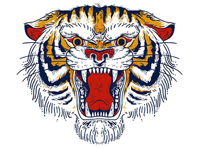 TigRRRe a crab step studio illustration tatoo tigre wild