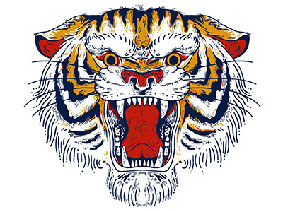 TigRRRe a crab step studio wild tigre tatoo illustration