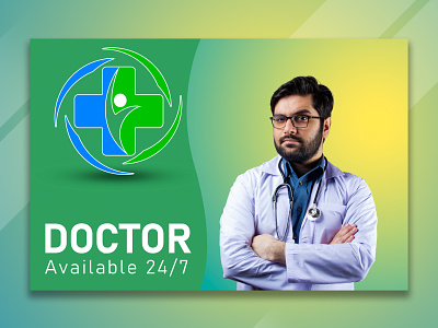 Banner For Doctor advertisement banner branding design graphic design illustrator photoshop