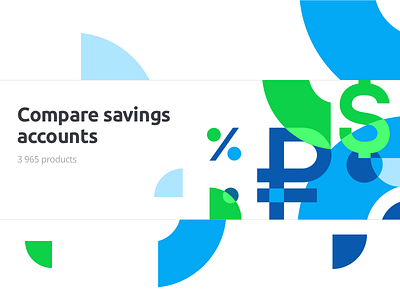 Compare Savings Accounts bank branding compare flat fresh graphics money pattern ui web website