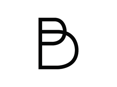 B icon logo mark symbol