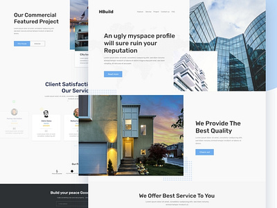 Real Estate Company Landing Page Design