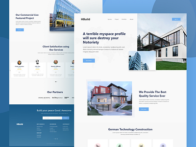 House Holding Developers Builders Website Design Landing Page