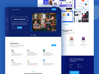 Portfolio Landing page UI Design