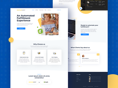 Drop shipping Agent website ui ux design design digital agency dropshipping landing page user experience user interface web design website website concept website design websites