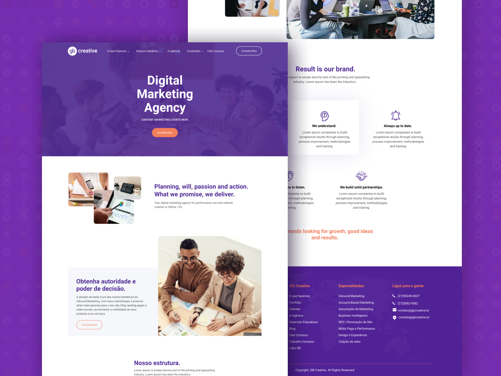 Digital Agency website- About us Page ui ux design by Nasif Sabbir on