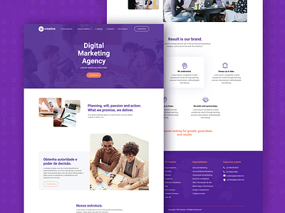 Digital Agency website- About us Page ui ux design design digital agency digital marketing agency landing page ui user experience user interface user interface design website website concept websites