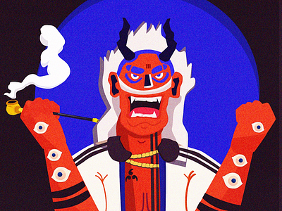 The red guy 2d creative creative design dribbbler illustration illustrator manga vector art