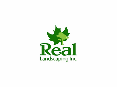 Real Landscape branding design icon illustration logo logotype typography