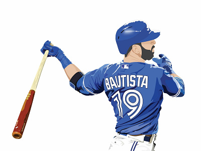 Jose Bautista 01 adobe illustrator design icon illustration vector