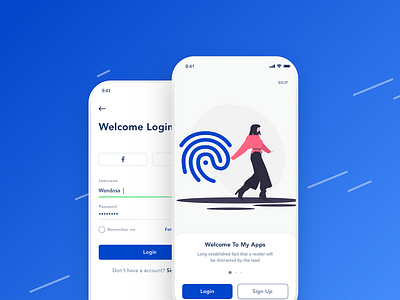 Login Page Design app design ui ux