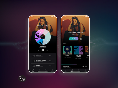 Music App Design app design flat icon illustration illustrator ui ux web website