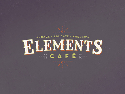 Elements Cafe branding cafe google logo typography