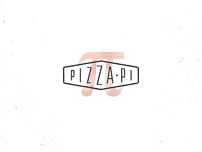 Pizza Pi Concept 2 branding halftone logo pi pizza typography