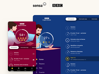 sensa x BBC branding design illustration product ui ux