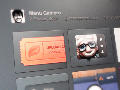 Portfolio 17:00 dribbble interface manu portfolio screenshot shadow texture ui ux