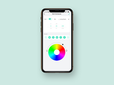 Eufy smart light app redesign - edit light schedule