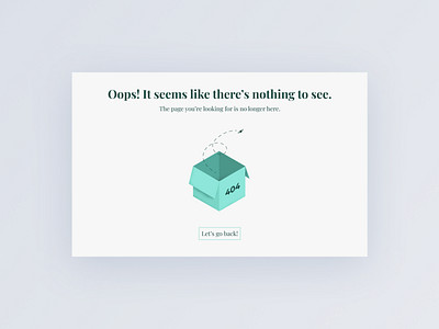 Daily UI - 404 Page