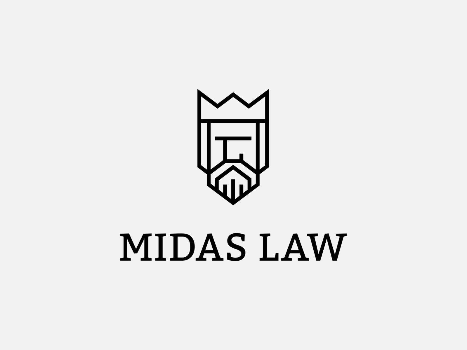 Midas Law logo design