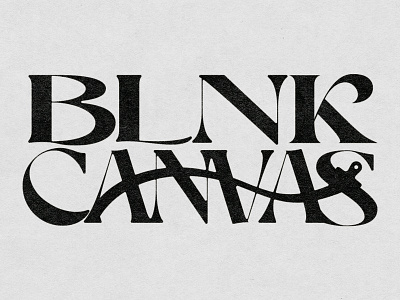 BLANK CANVAS brand brand identity branding creative debut design illustrator logo paint paintbrush typography wordmark