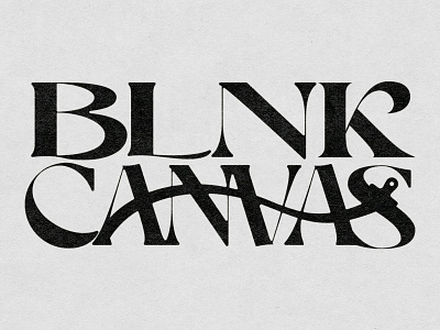BLANK CANVAS brand brand identity branding creative debut design illustrator logo paint paintbrush typography wordmark