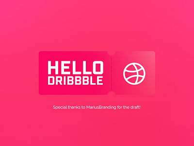 Hello Dribbble - Debut Shot debut illustration illustrator joshuacreatives photoshop