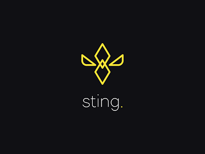 Sting brand branding branding design debut design flat graphic graphic design icon illustration illustrator joshuacreatives logo mark vector