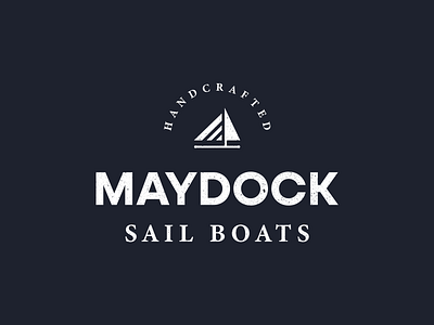 Maydock Sail Boats brand branding debut design flat graphic design icon illustrator joshuacreatives logo photoshop vector