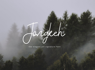 Jongkeh Free Font font design handwriting font handwritting