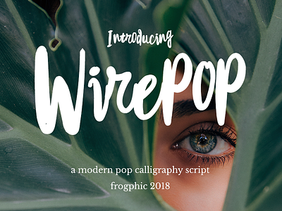 Wirepop - Free script font font handwriting script