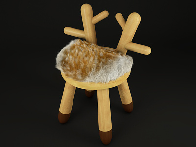 Bambi Chair 3d Render 3d 3d chair 3d model 3dsmax bambi chair chair design chair model design modern viscorbel vray