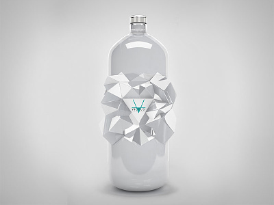geometric glass bottle 3d 3d design bottle conceptual geometric icon packaging product design
