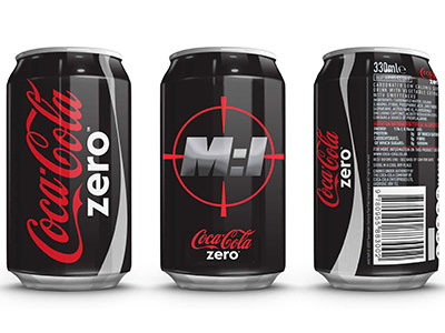 Coke Zero Mission Impossible:GP Can Design brand design can design coca cola coke package design packaging