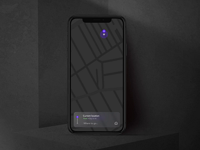 Taxi App animation app design cinema 4d clean design driver interface location map mobile modern motion search taxi uber ui ux