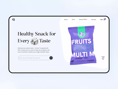 Healthy snack animation animation branding design gapsy healty idea illustration interface landingpage logo motion motion graphics order product promote team ui ux web