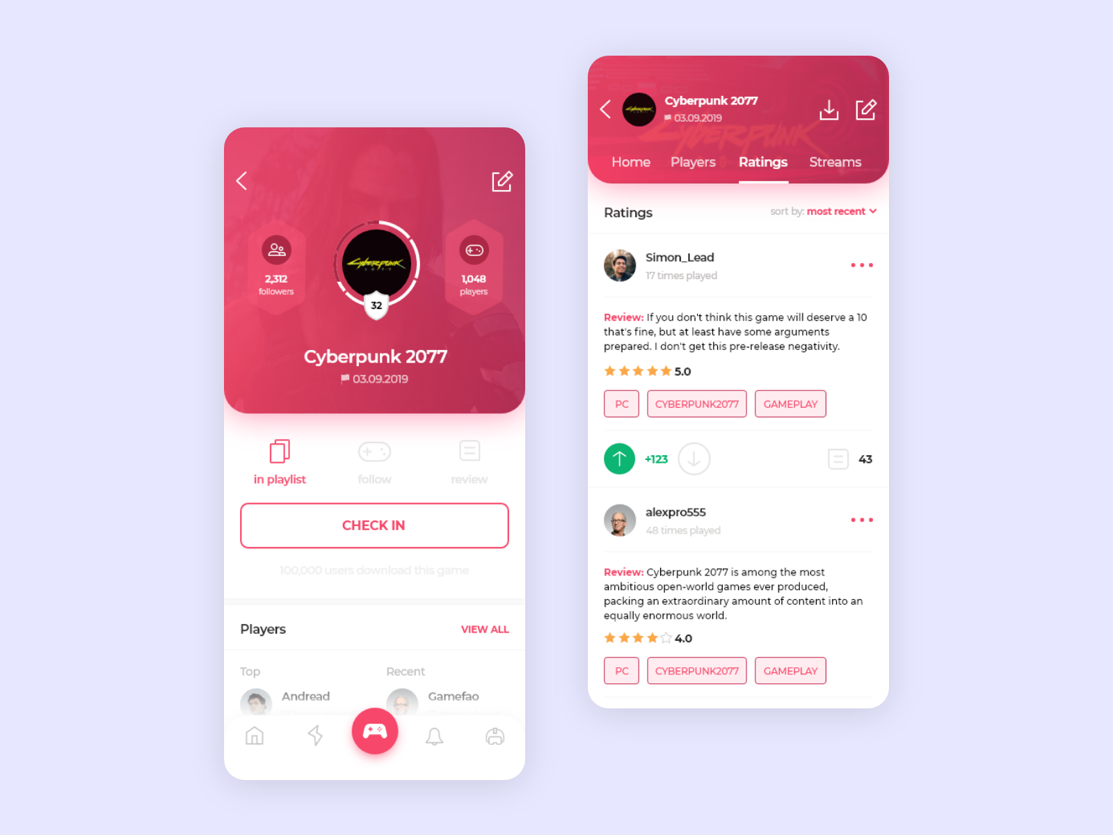 Social App for Gamers by Gapsy Studio on Dribbble