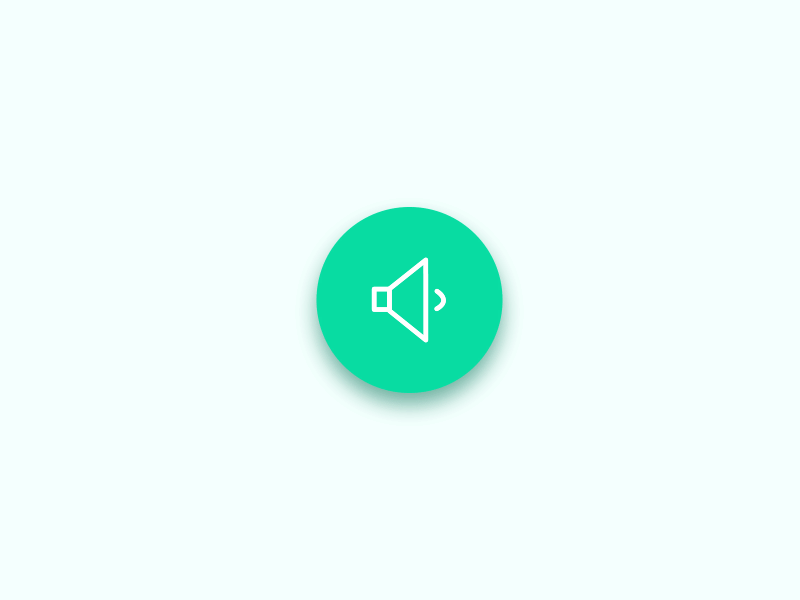 Mute icon after effect animation design icon illustration motion design mute ui ux vector