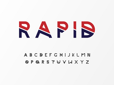 Rapid modern minimal technology font set